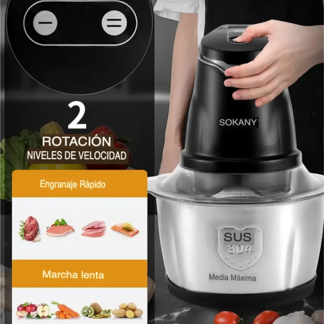 Picadora Sokany Multitalla 2 en 1