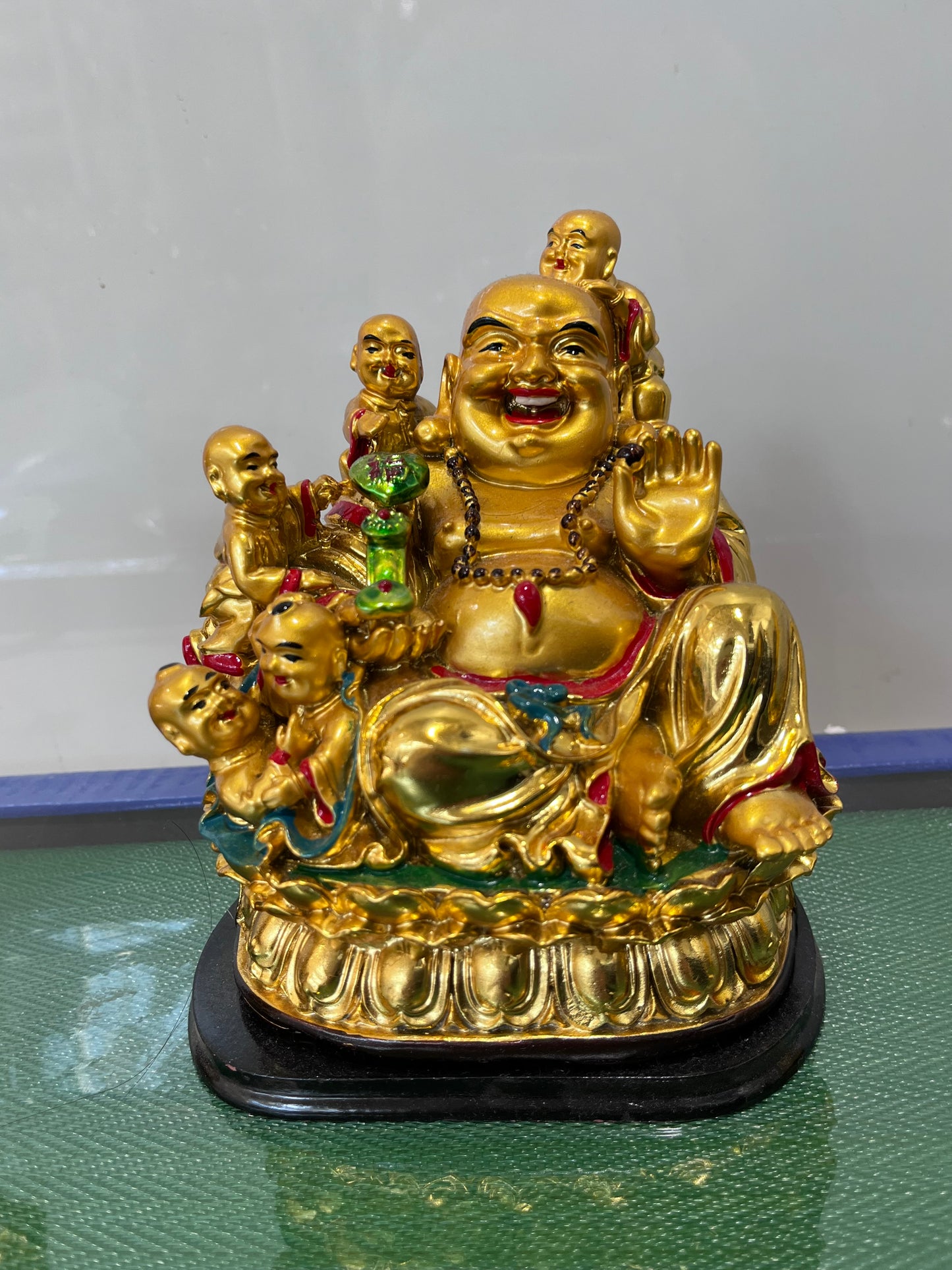 Golden Buddha with little buddha